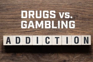 drug addiction vs gambling addiction